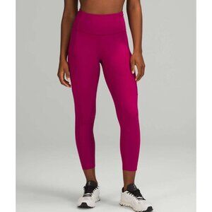 Lululemon Fast Free High-Rise Crop 23" Wild Berry Size 0